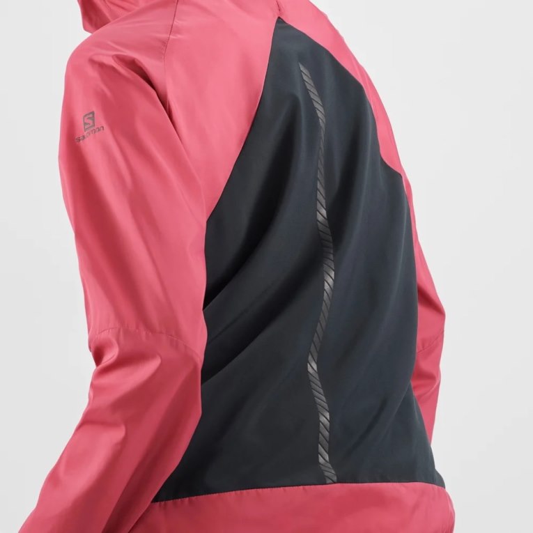 Red Salomon Bonatti Cross Wind Women's Shell Jackets | IE LN1392